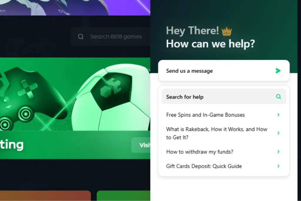 Gamdom how to play onboarding